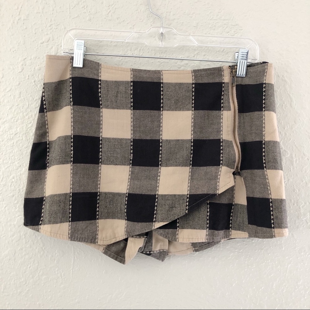 Free People Checkered Shorts M